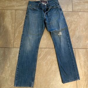 Levi’s Men's Blue Jeans style 514 size 30X30 slim straight distressed